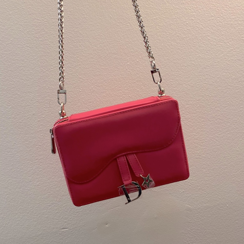 DIOR ADDICT Saddle Box Purse
